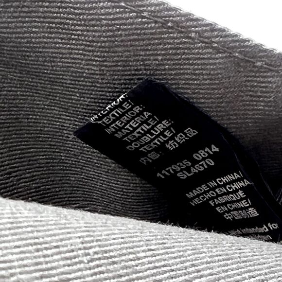 Fossil Wallet Brown/Gray Knox Flap Clutch Pebbled Leather Brass Hardware - Picture 11 of 11